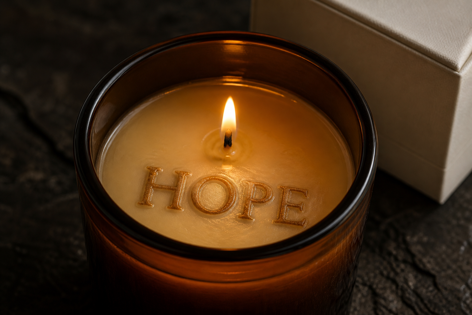 Ember Word Candle, the SHIRAN HOME signature candle